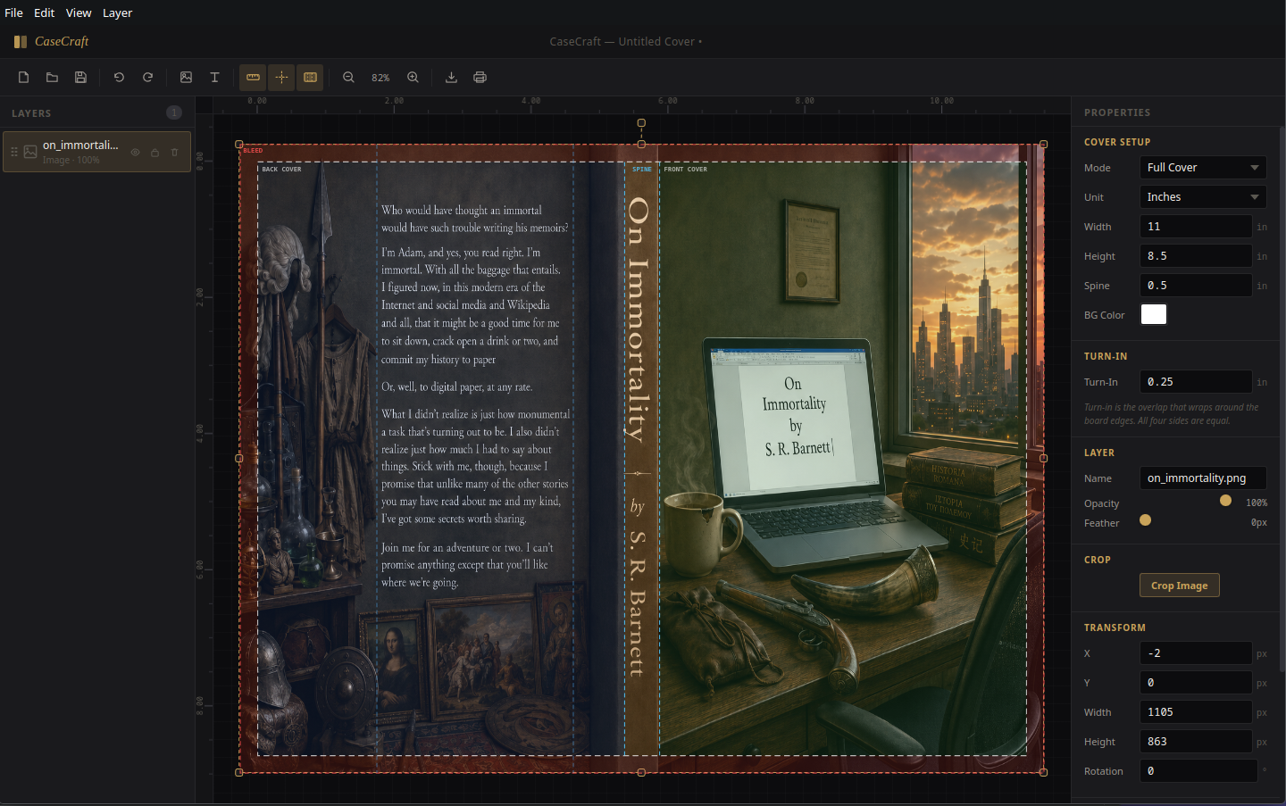 CaseCraft editor interface